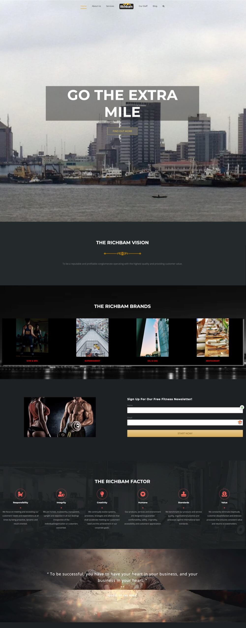 Website image of Richbam.com
